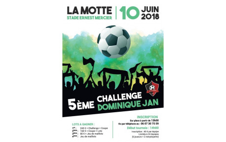 TOURNOI DE SIXTE LE 10 JUIN LA MOTTE